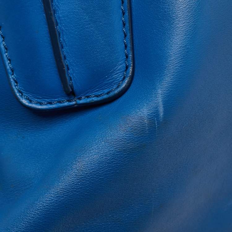 Pre Owned Tod's Blue Leather D-Cube Tote