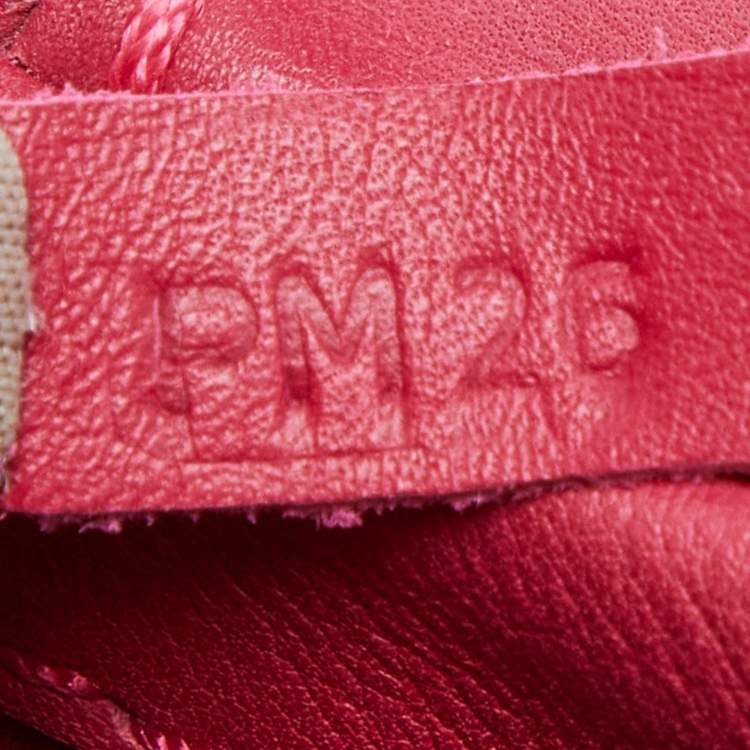 Pre Owned Tod's Pink Leather Media Shopper Tote