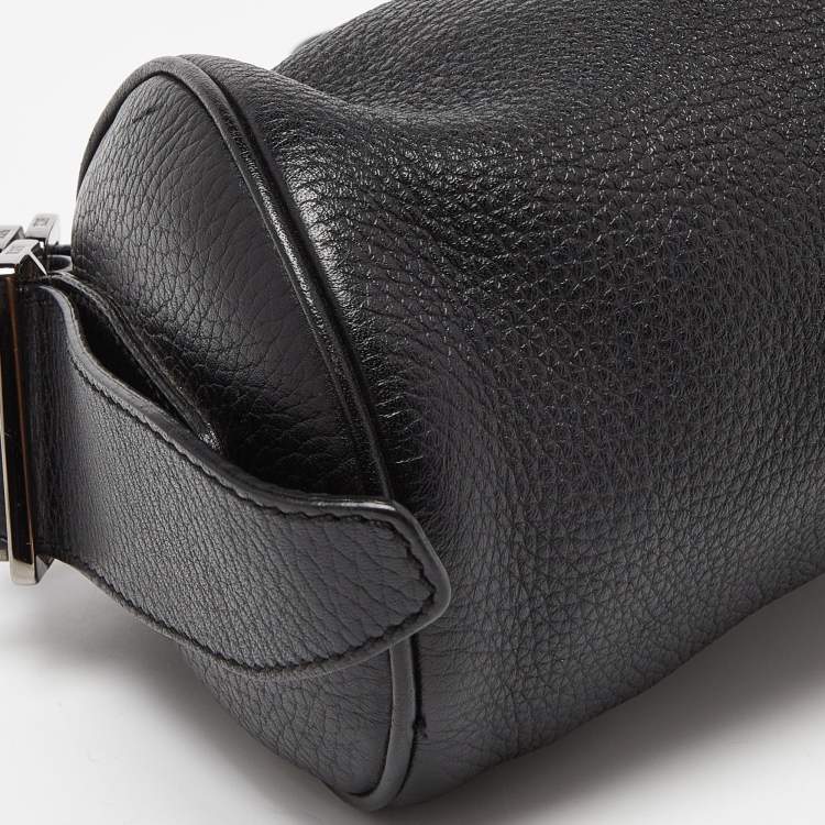 Pre Owned Tod's Black Leather Shoulder Bag