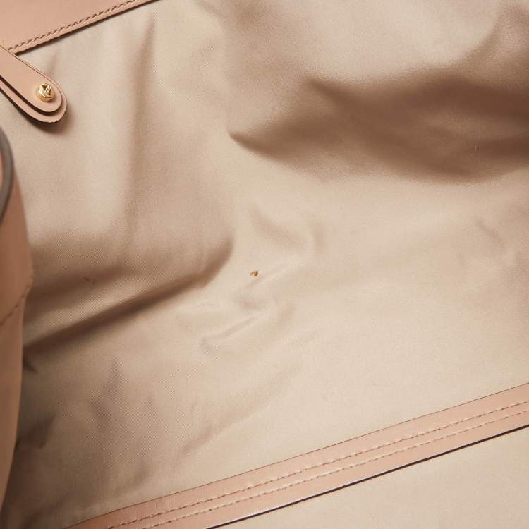 Pre Owned Tod's Rose Poudre Leather Cape Tote