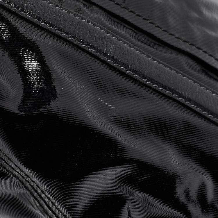 مملوكة مسبقًا Tod's Black Coated Canvas G-Line Easy Sacca Tote