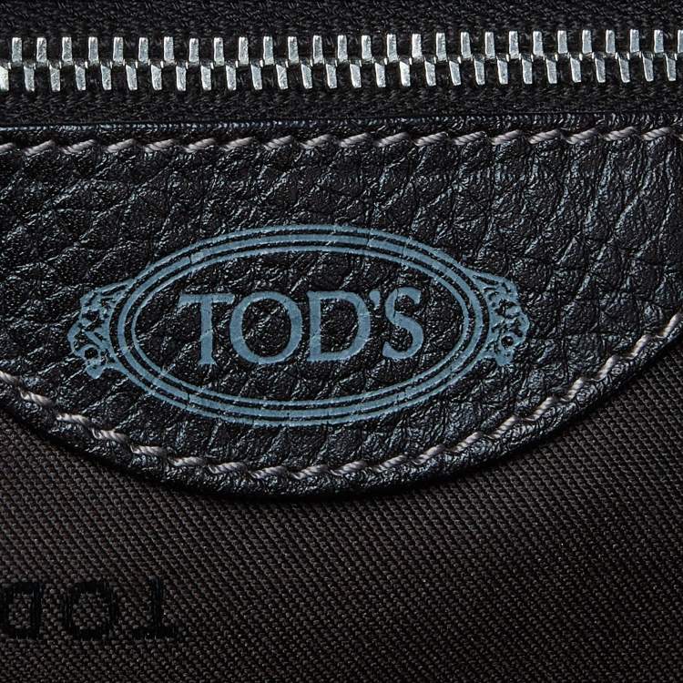 Pre Owned Tod's Dark Brown Leather Side Buckle Hobo
