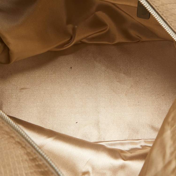 Pre Owned Tod's Beige Snakeskin and Leather Fringe Satchel