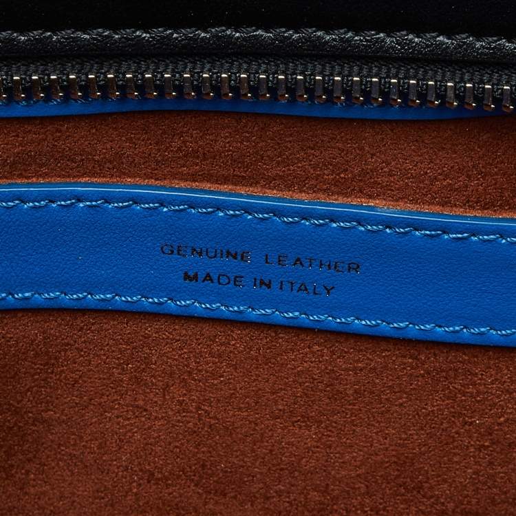 Pre Owned Tod's Tri Color Leather MIni Double T Tote