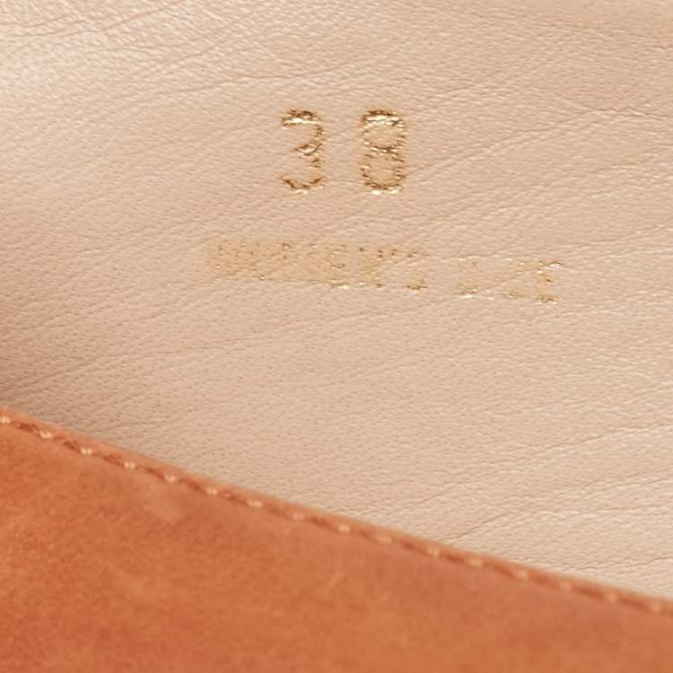 Pre Owned Tod's Brown Leather Espadrille Flats Size 38