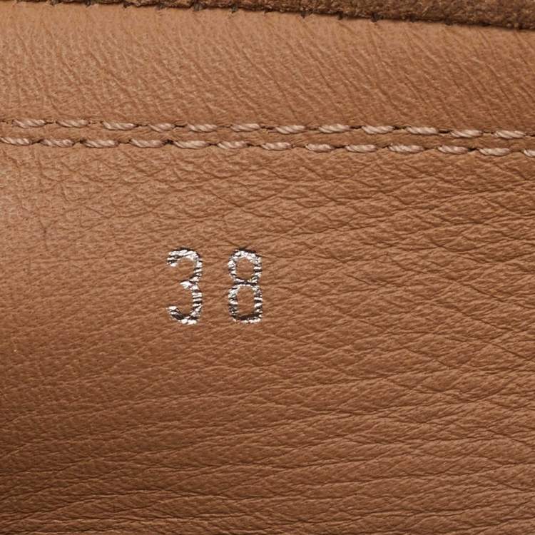 مملوكة مسبقًا Tod's Brown Suede Penny Loafers Size 38