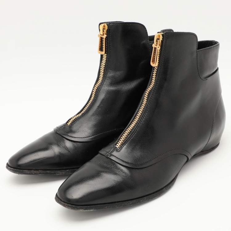【関税＆送料込み】Tod'S Black Leather Ankle Boots Woman BLACK Ankle Boots in Leather XXW73L0JK00AKT41B999 | Tods