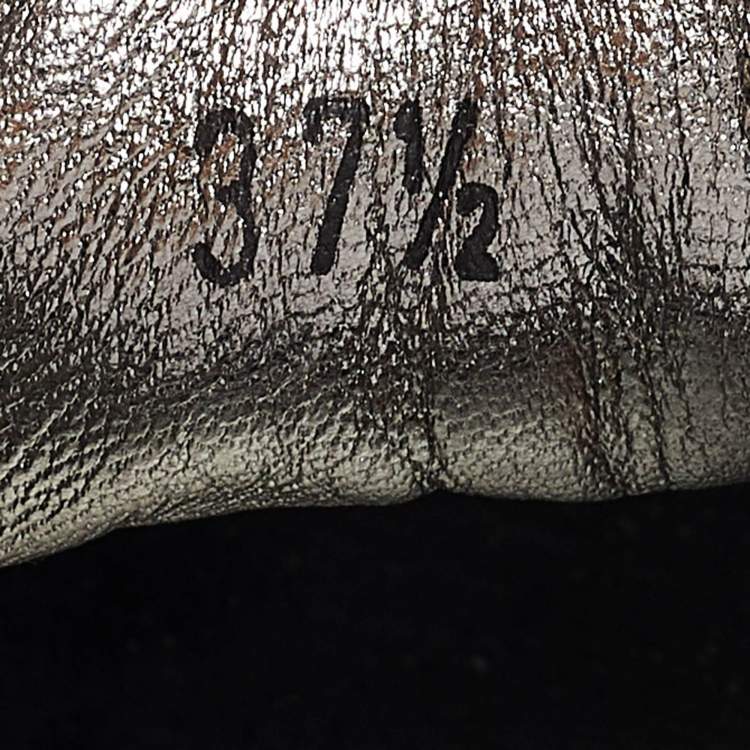 Pre Owned Tod's Black Leather and Suede Ballet Flats Size 37.5
