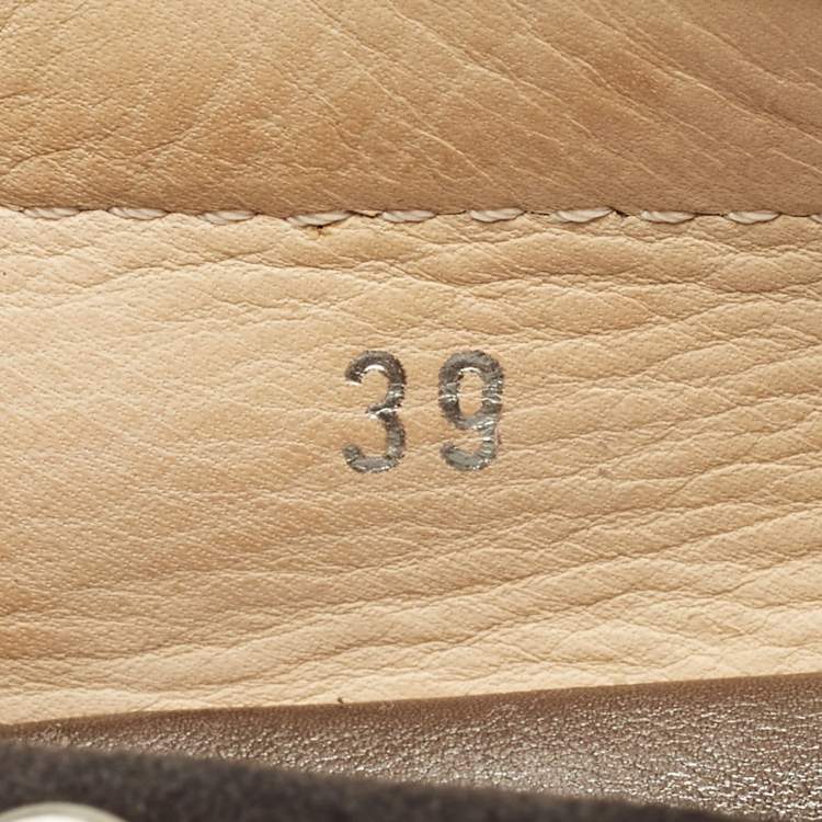 Pre Owned Tod's Size 39 Black Suede Driver Loafers