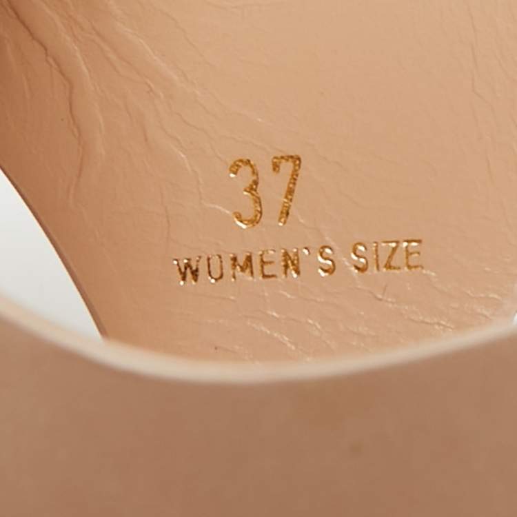 Pre Owned Tod's Fringe Detail Size 37 Pink Leather Slingback Sandals