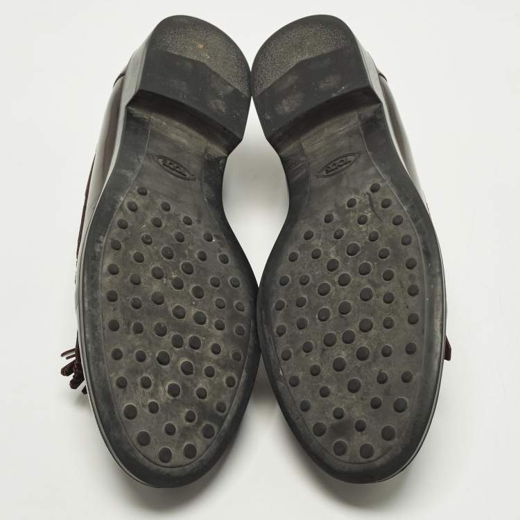 Pre Owned Tod's Kiltie Size 39 Leather Tassel Loafers