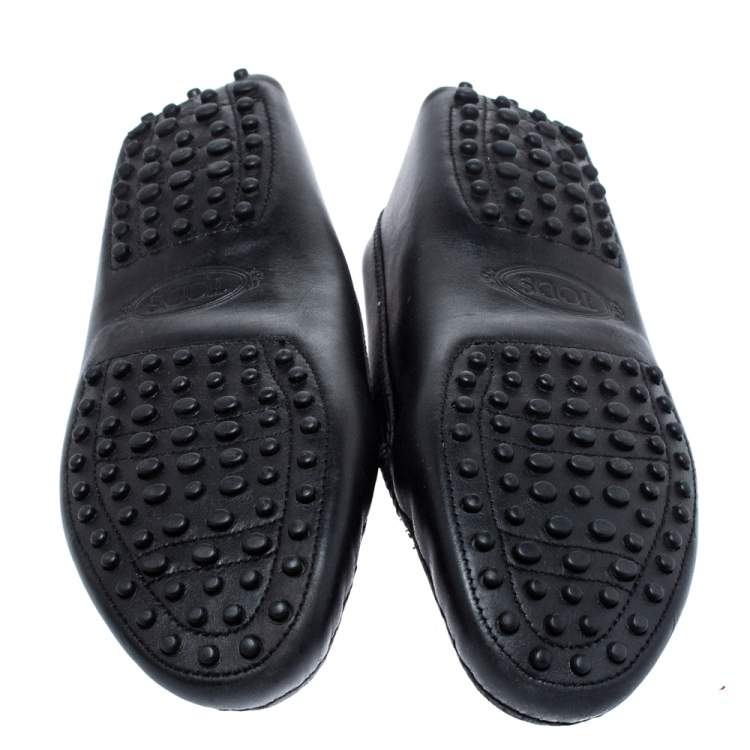 Pre Owned Tod's Black Leather Penny Loafer Size 39