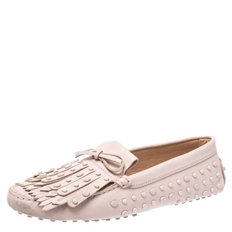 tod's studded loafers