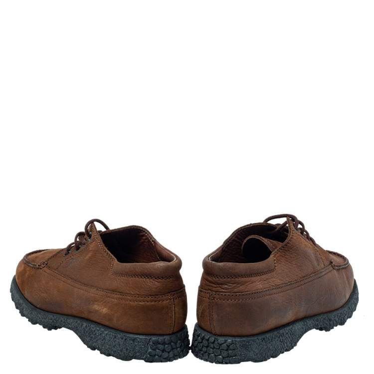 Pre Owned Tod's Brown Leather Lace Up Oxford Size 41