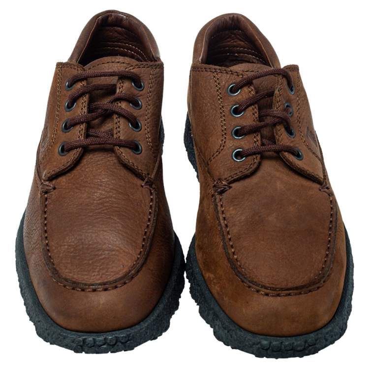 Pre Owned Tod's Brown Leather Lace Up Oxford Size 41