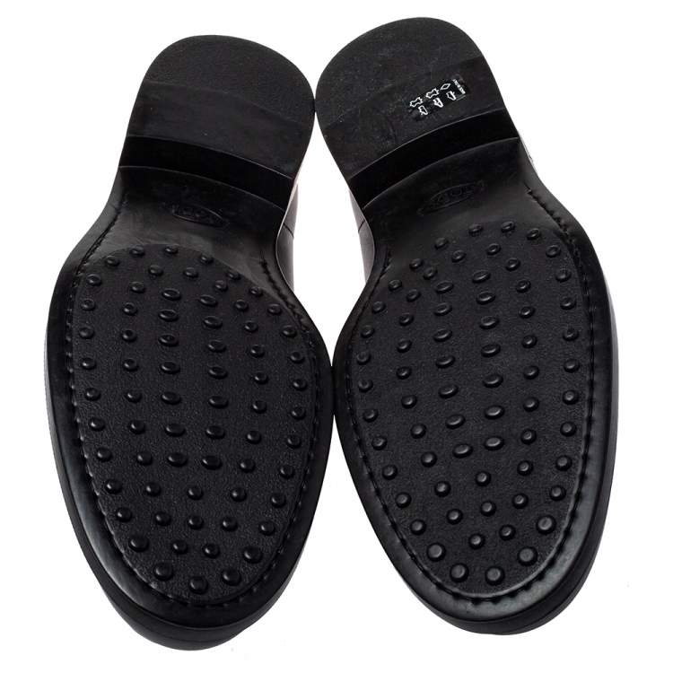 مملوكة مسبقًا Tod's Black Leather Slip On Penny Loafers Size 45