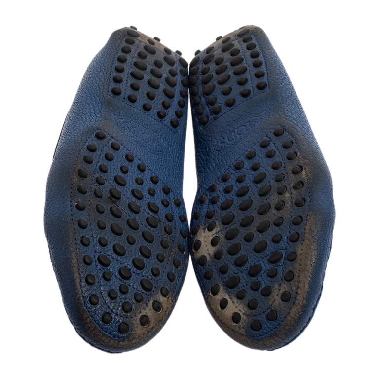 Pre Owned Tod’s Blue Leather Penny Loafers Size 37