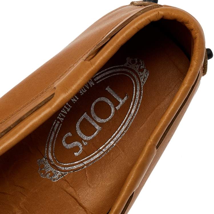 مملوكة مسبقًا Tod's Brown Leather Slip on Loafers Size 37