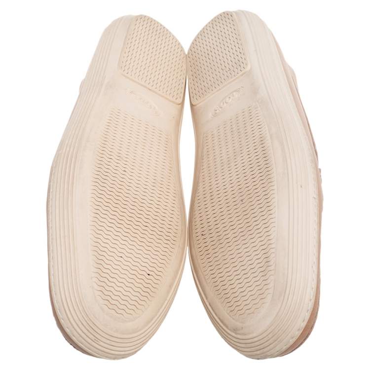 مملوكة مسبقًا Tod's Beige Leather Penny Loafers Size 38