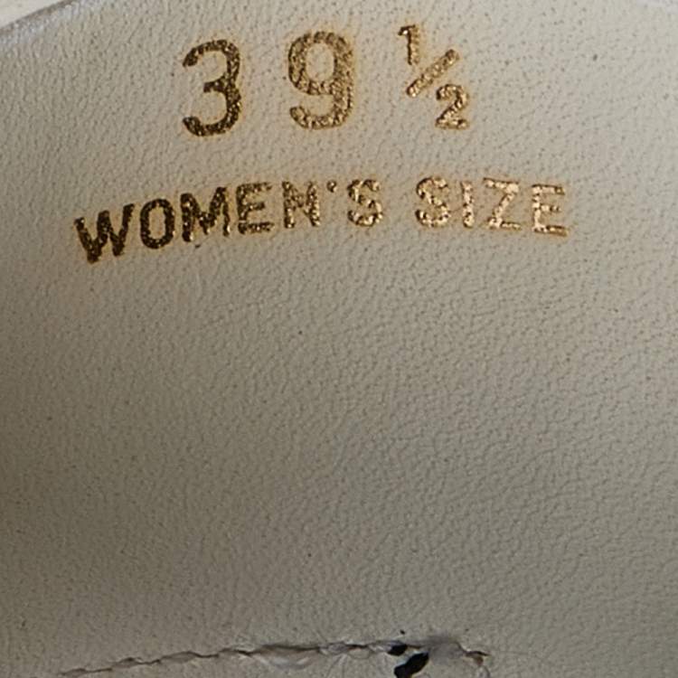 Pre Owned Tod's Black/White Leather Embellished Flat Sandals Size 39.5