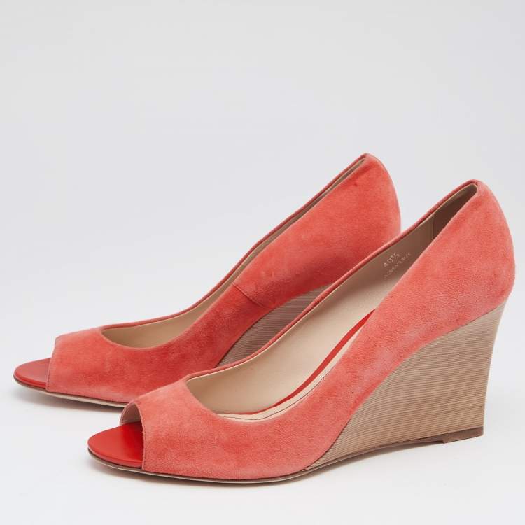 Coral peep toe on sale heels