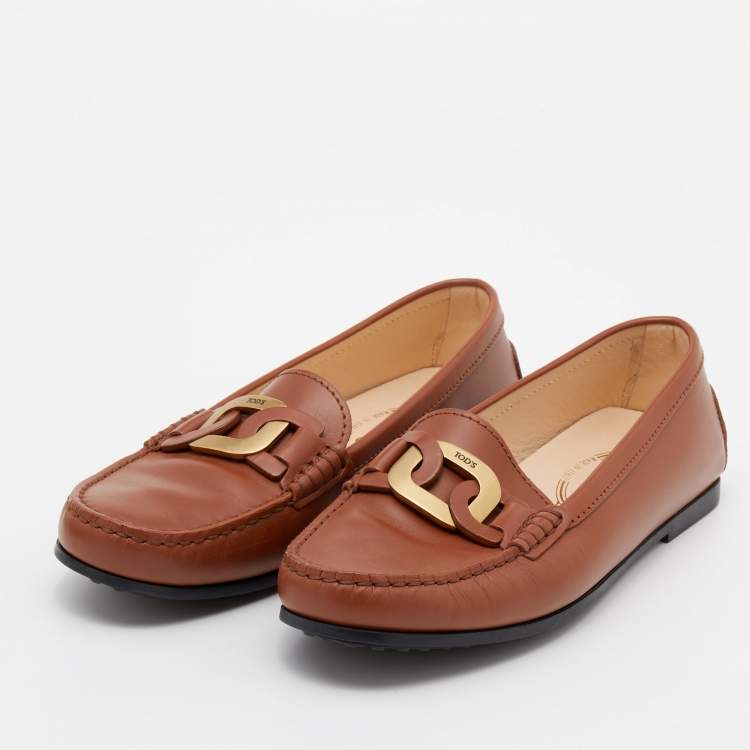 Kate Leather And Velvet Loafers in Multicoloured - Tods