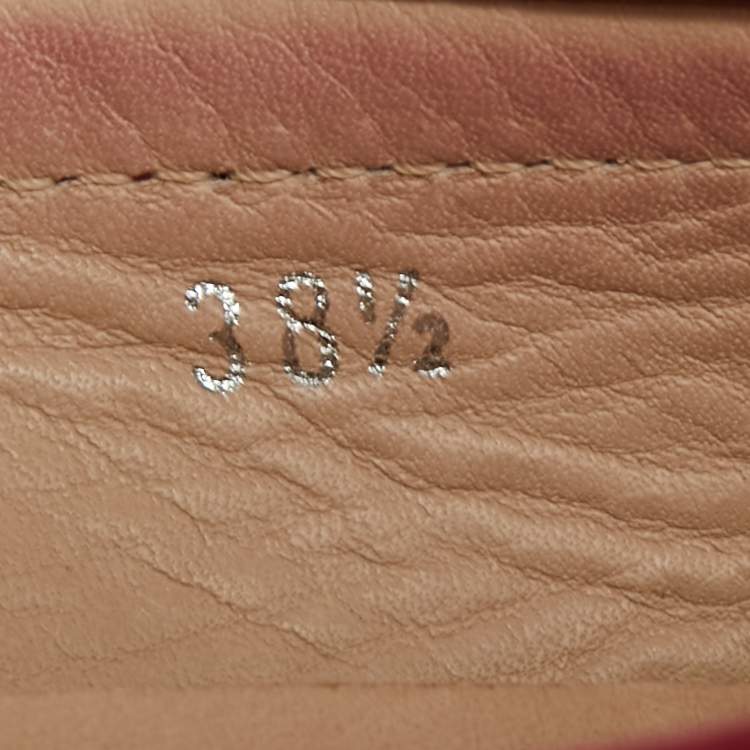 Pre Owned Tod's Fuchsia Nubuck Leather Gommino Bit Loafers Size 38.5