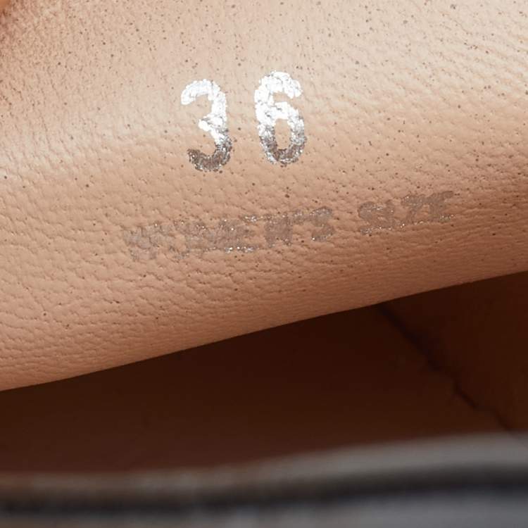 Pre Owned Tod's Black Leather Double T Smoking Slippers Size 36