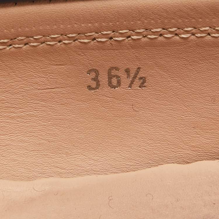 Pre Owned Tod's Blue Leather Double T Slip On Loafers Size 36.5