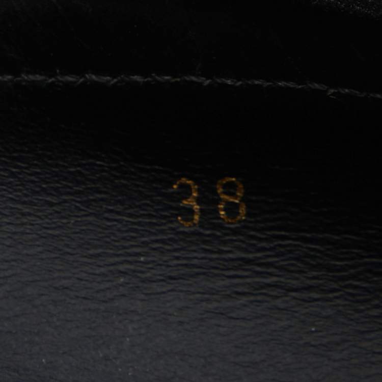 Pre Owned Tod's Black Suede and Velvet Slip on Loafers Size 38