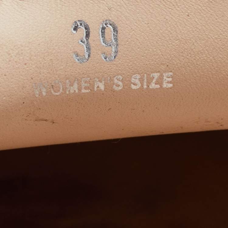 Pre Owned Tod's Brown Leather Kate Flat Mules Size 39