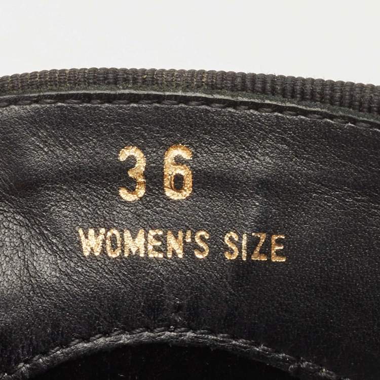 Pre Owned Tod's Metallic Leather Smoking Slippers Size 36