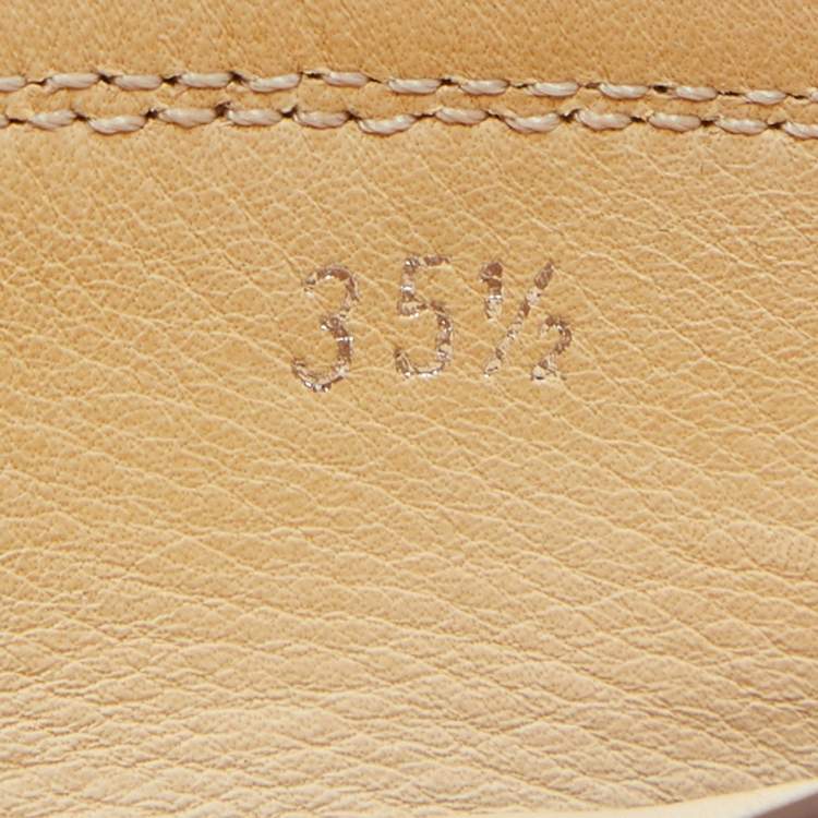 Pre Owned Tod's Brown Leather Gommino Driving Loafers Size 35.5