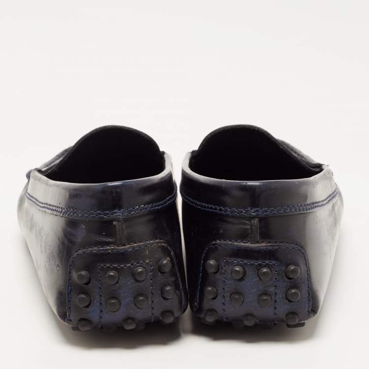 مملوكة مسبقًا Tod's Two Tone Leather Penny Slip On Loafers Size 36