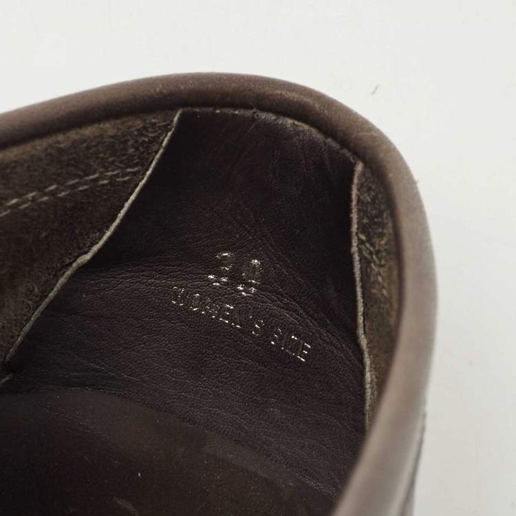 Pre Owned Tod's Black Leather Slip on Loafers Size 39