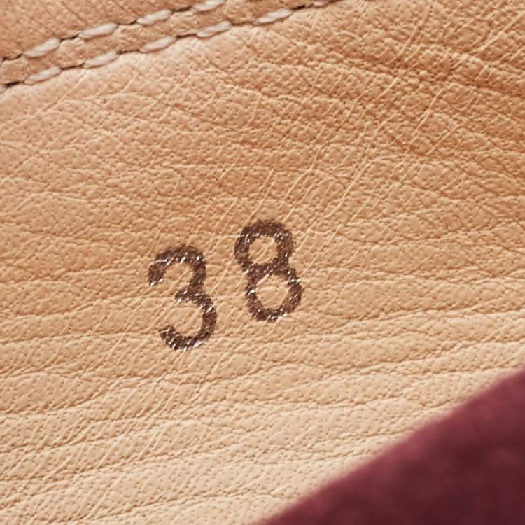 مملوكة مسبقًا Tod's Purple Suede Gommino Loafers Size 38