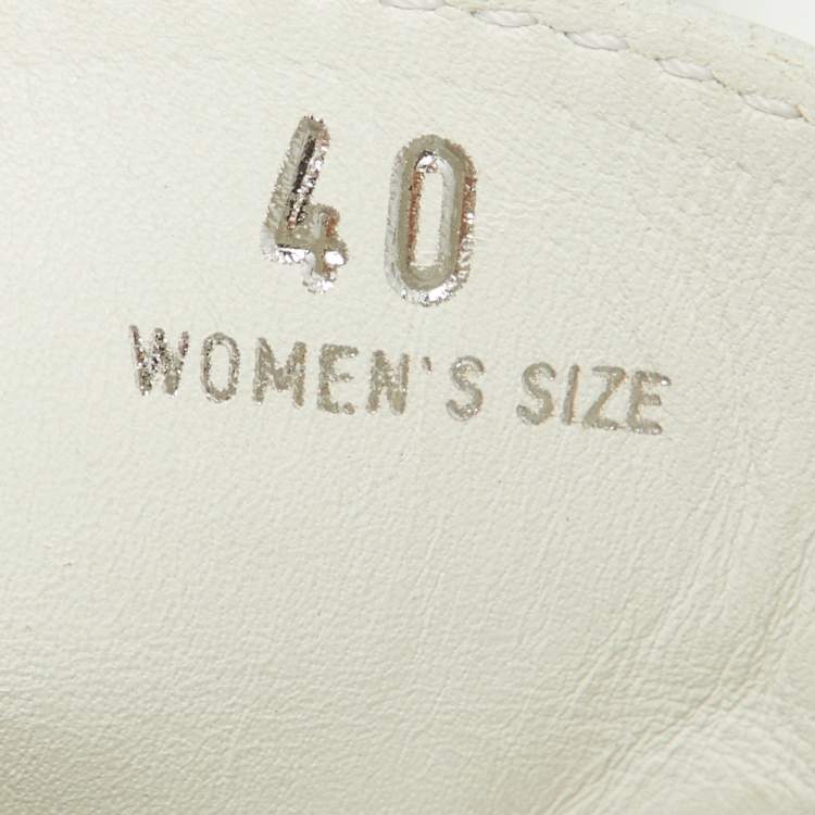 Pre Owned Tod's White Leather Gommino Bow Slip On Loafers Size 40