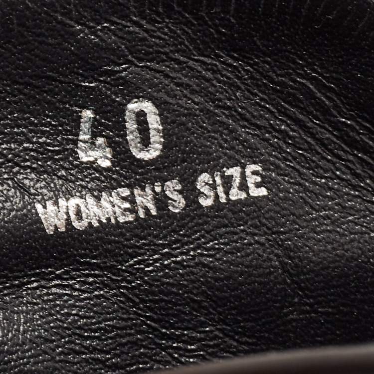 Pre Owned Tod's Black Studded Leather Double T Buckle Flat Mules Size 40 