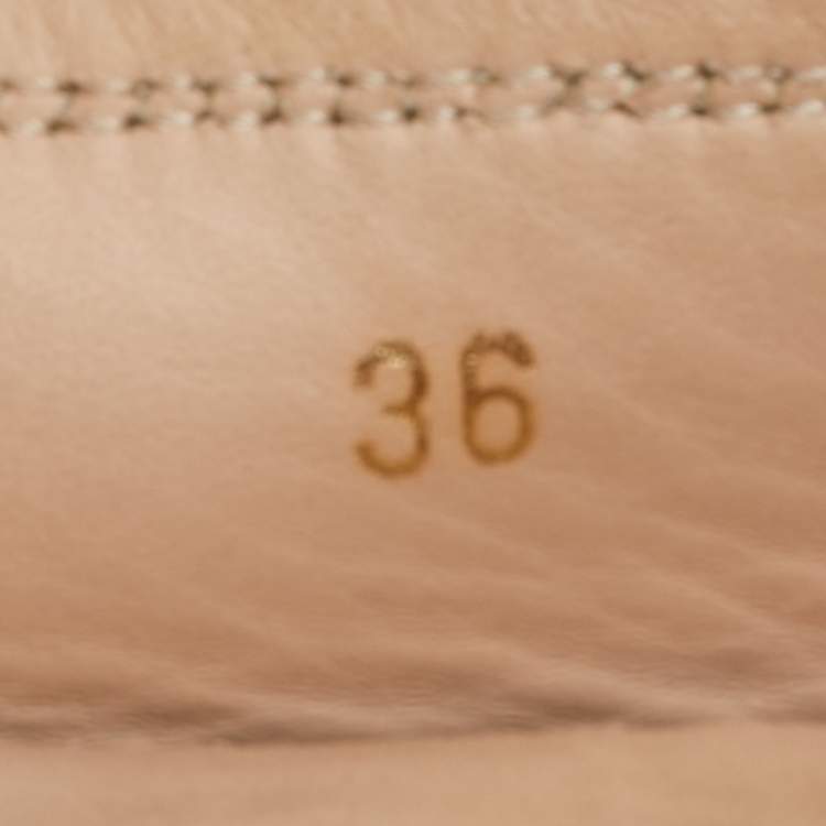 Pre Owned Tod's Gold Leather Crystal Embellished Double T Slip On Loafers Size 36