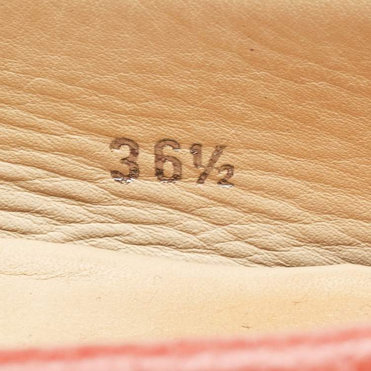 Pre Owned Tod's Pink Leather Slip On  Loafers  Size 36.5