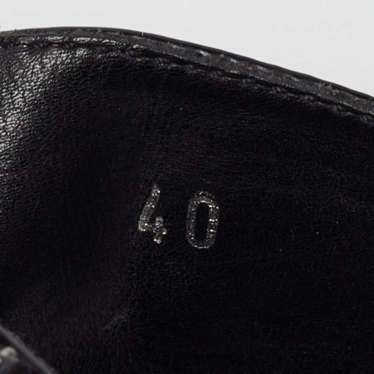 Pre Owned Tod's Black Patent Leather Buckle Detail Open Toe Sandals Size 40