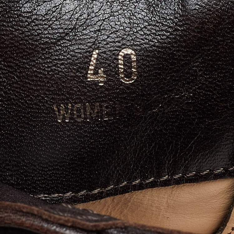 Pre Owned Tod's Brown Suede Ankle Boots Size 40