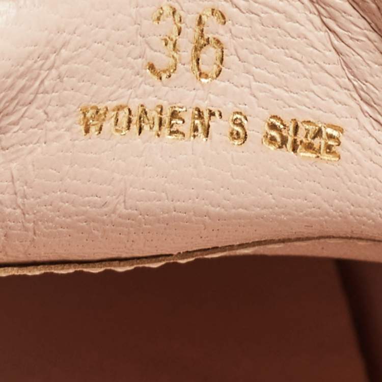 Pre Owned Tod's Pink Leather Double T Slip On Loafers Size 36