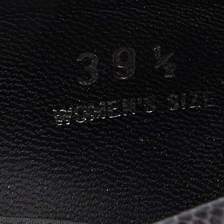 Pre Owned Tod's Grey Leather Fringe Detail Pumps Size 39.5