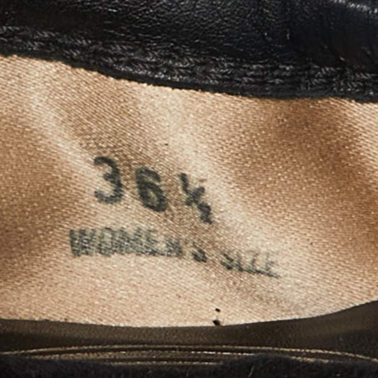 Pre Owned Tod's Black Suede and Leather Buckle Detail Scrunch Ballet Flats Size 36.5