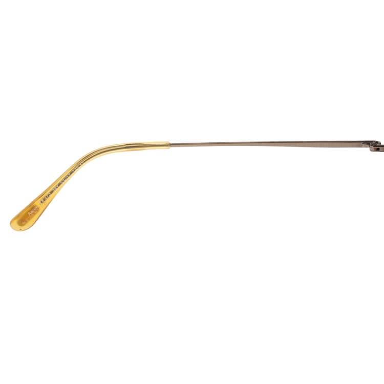 Pre Owned Tom Ford Light Brown/Purple TF473 Aaron Aviator Sunglasses 