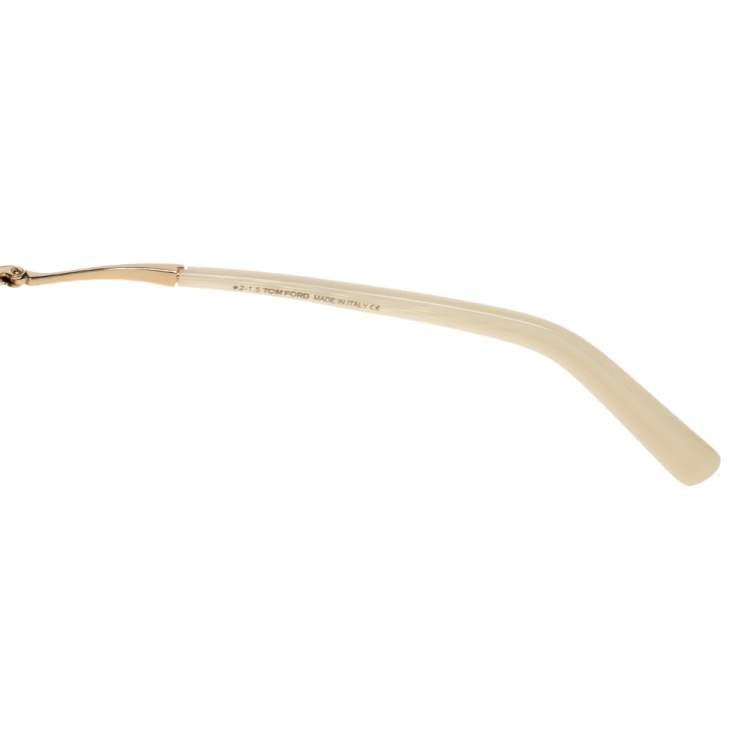 Pre Owned Tom Ford Brown Gradient Eva TF374 Aviator Sunglasses