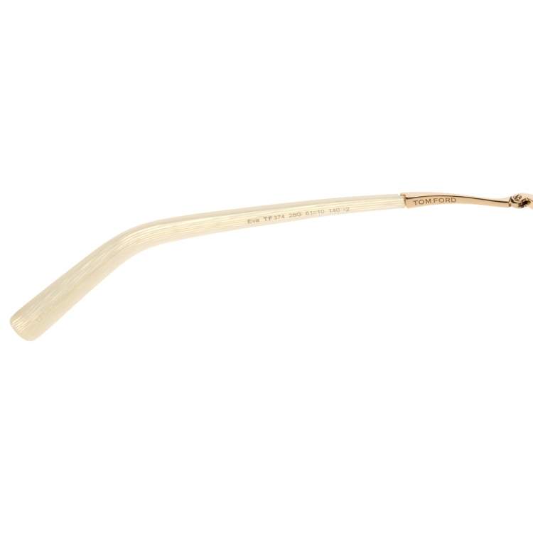 Pre Owned Tom Ford Brown Gradient Eva TF374 Aviator Sunglasses