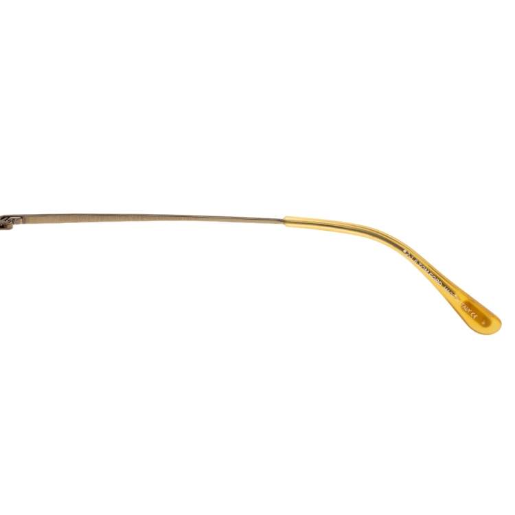 Pre Owned Tom Ford Light Brown/Purple Aaron Aviator Sunglasses