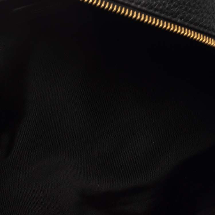 Pre Owned Tom Ford Black Leather Cosmetic Pouch